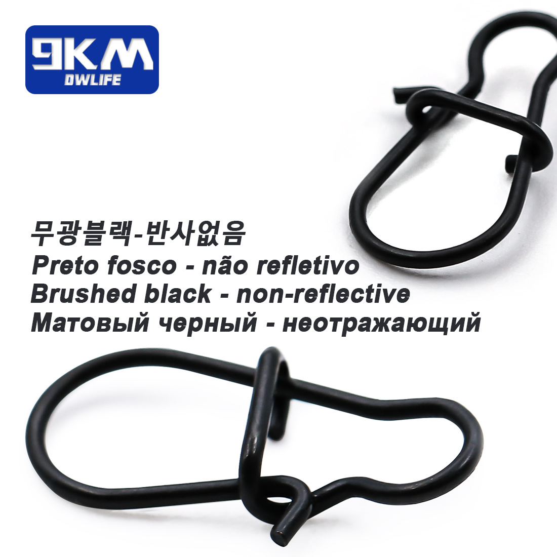 Broches de pesca Duo Lock, 25 ~ 100 Uds., Clips de pesca, mosquetones, giratorios de pesca, aparejos de pesca de cambio rápido para agua salada
