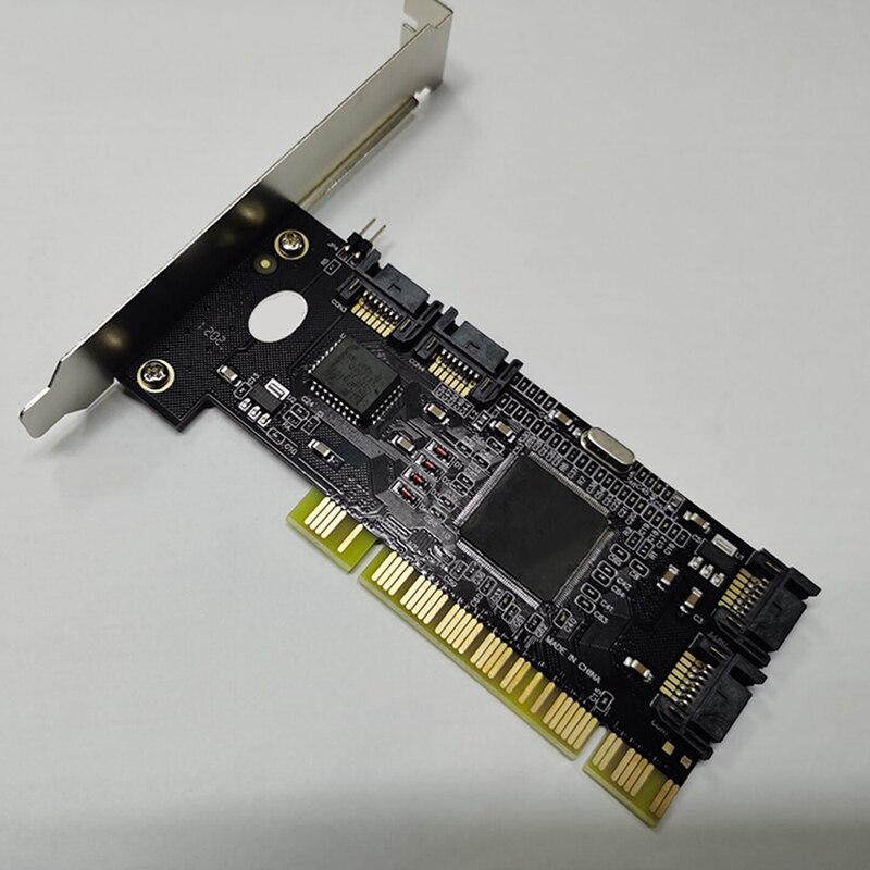 PCI To 4-Port SATA RAID Controller Card - Sil3114 Chipset, SATA I, Adapter Card For PC