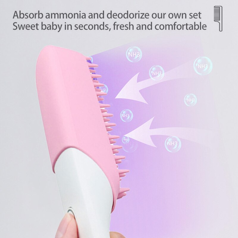Pet Cat Dog Massage Comb Antibacterial Ozone Deodorant Grooming Hair Off Brush Hair Removal Brush Sofa Clothes Cleaning