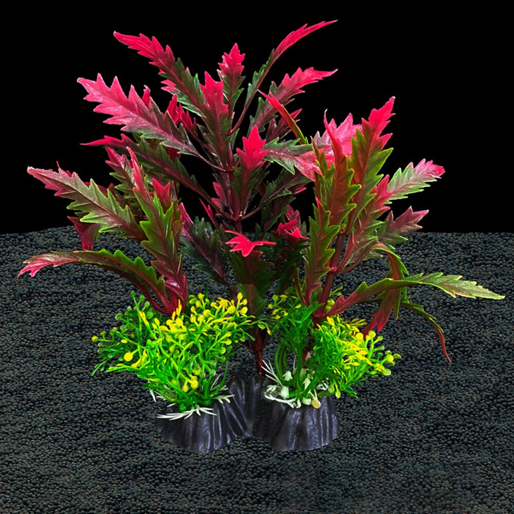 Simulation Artificial Plants Aquarium Decor Water Weeds Ornament Plant Fish Tank Aquarium Grass 14Cm Decoration