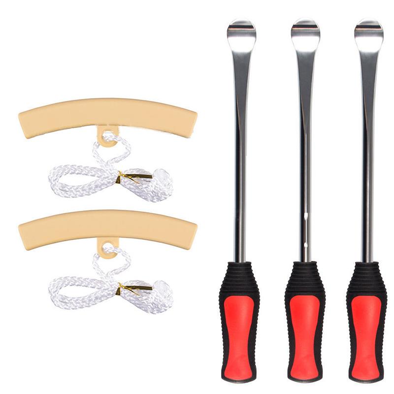 5pcs Tire Change Tool Set Tire Dismounting Mounting Set Kit Tyre Spoon Lever Tools Rim Protector Sheaths For Motorcycle Car