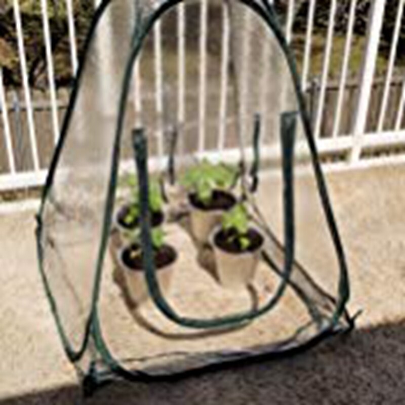 Mini Pop up Greenhouse Portable Indoor Outdoor Gardening Flowerpot Cover Backyard Flower Sun Shelter