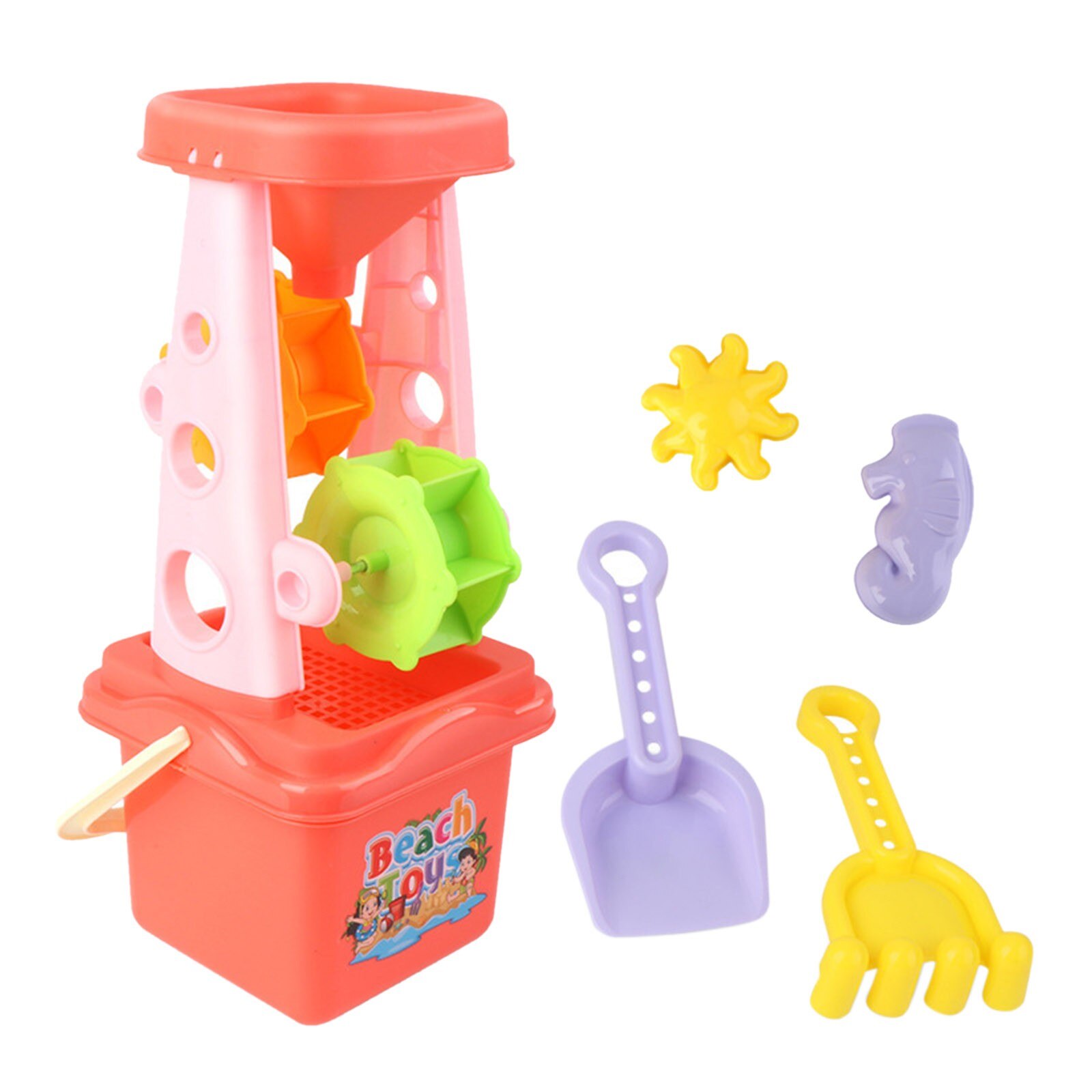 Beach Toy Sand Set Sand Play Sandpit Toy Summer Outdoor Toy For Boys And Girls Summer Toys For Beach Play Sand Water Play Cart: Light Grey