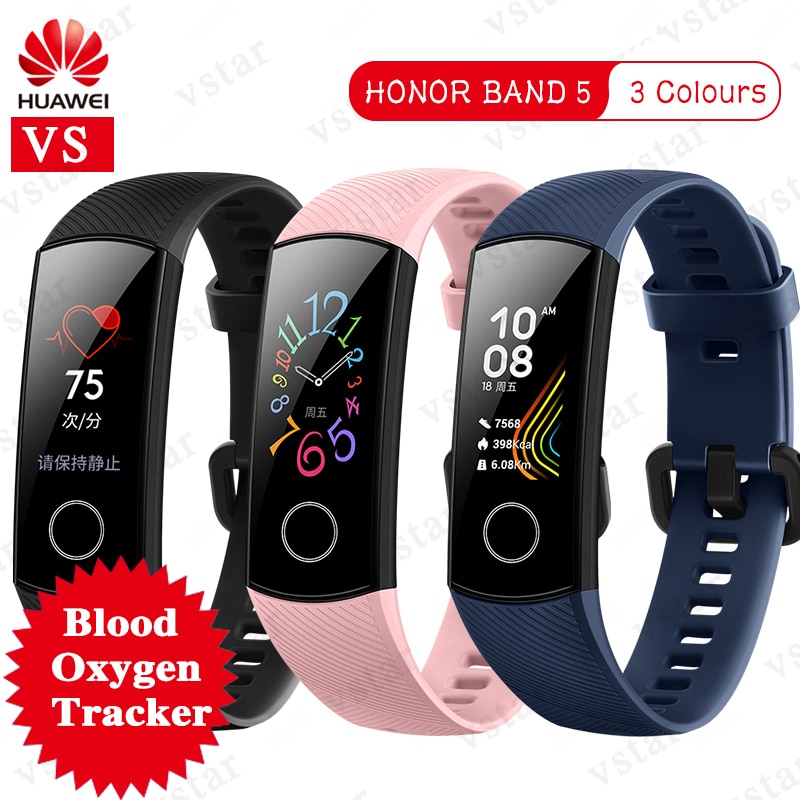 Huawei Honor band 5 smartband AMOLED Huawei smartwatch sang oxygène coeur rage ftness sommeil tracker natation sport trakcer gps