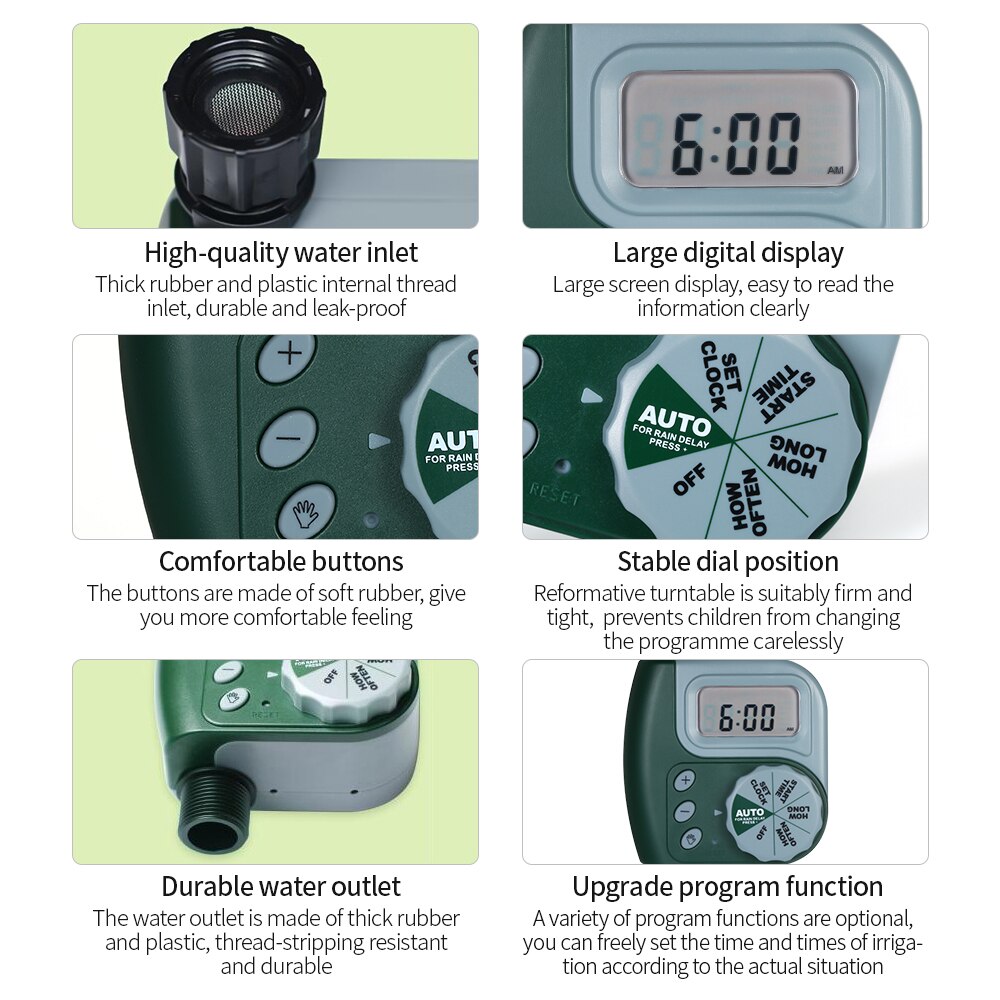 Automatic Water Timer Outdoor Garden Irrigation Controller Automatic Watering Device Programmable Hose Faucet Timer Garden