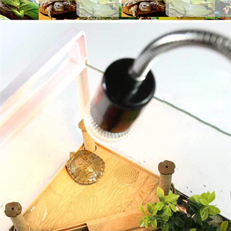 Lámpara de calor para reptiles, luz UV de espectro completo de 25/50w con Control de temperatura para tortugas, mascotas y anfibios
