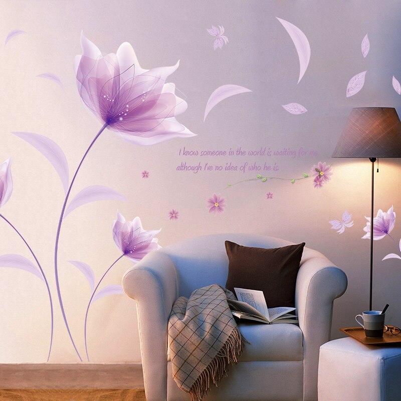 Green Leaves Wall Stickers for Home Bedroom Living Room Tropical Plants Wall Sticker Vinyl Wall Decals Door Murals Wallpaper#40: C