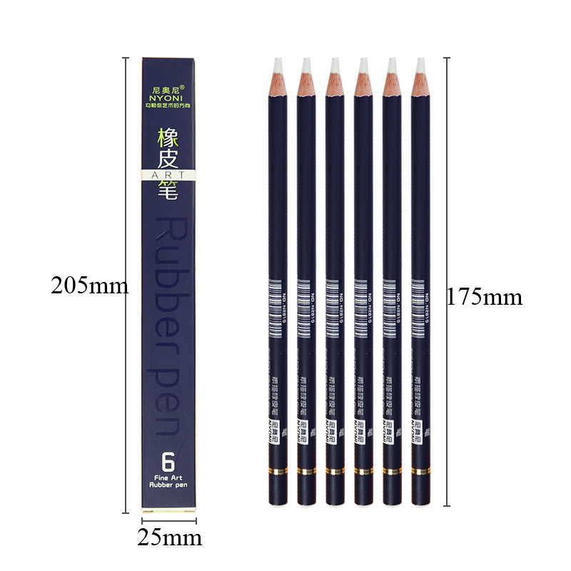 6 teile/satz Gummi PenPencil Radiergummi für Malerei Zeichnung Manga Hohe Präzision Stift bilden Radiergummis Schule Schreibwaren Kunst Versorgung