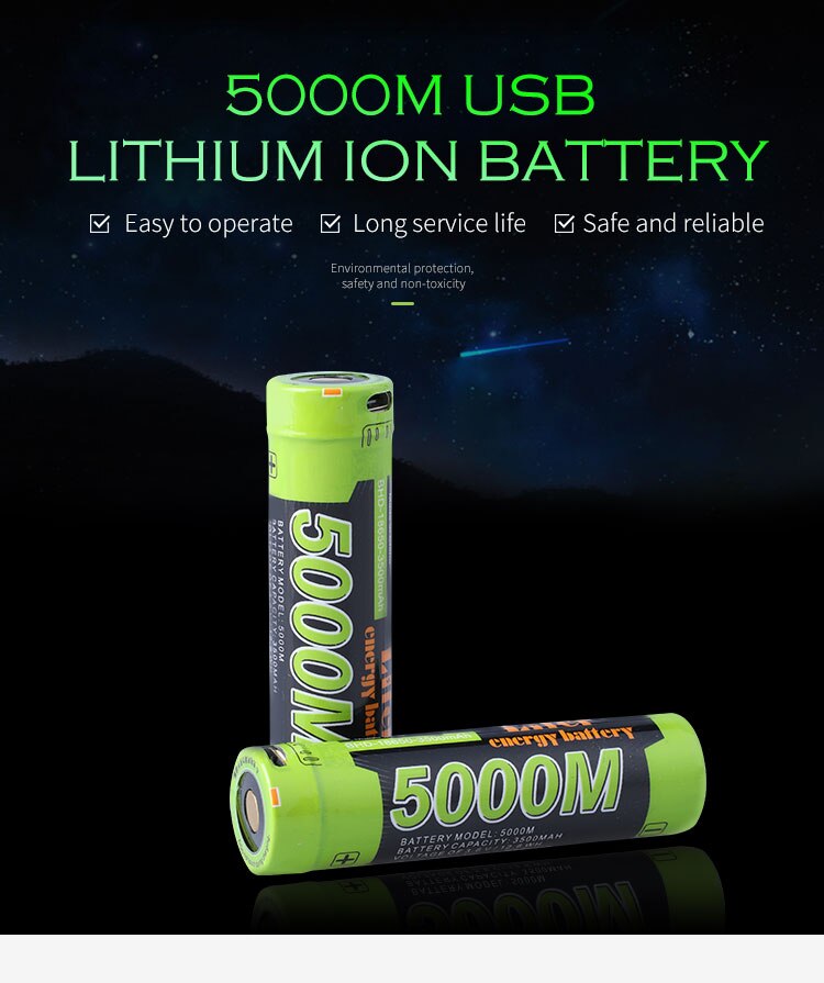 18650 Standard Battery 3.7V 3500mAh usb rechargeable Camera Electric Tool Electronic toys Battery Pack MP3 / MP4 Player