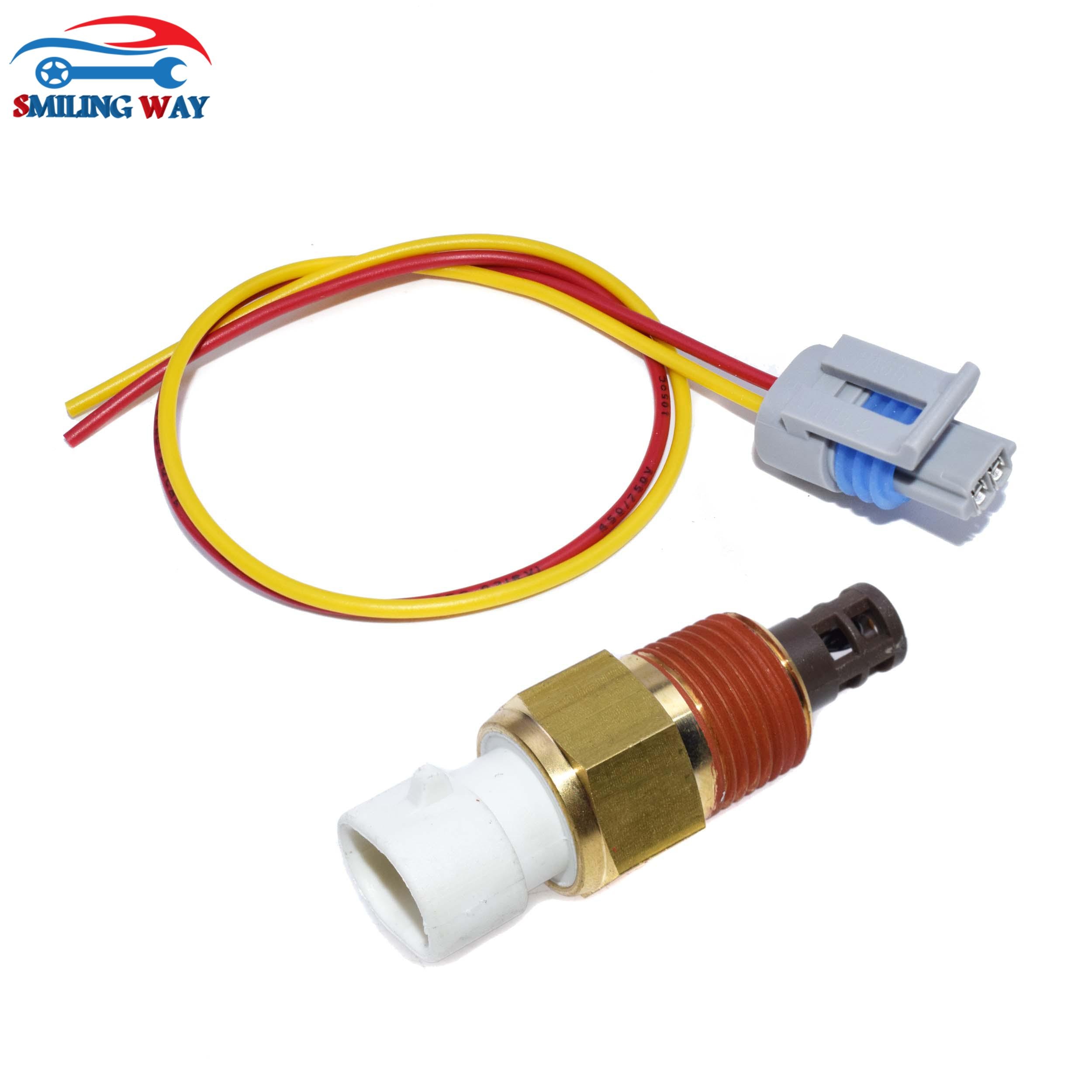IAT MAT ACT ATS Intake Air Charge Temperature Sensor &amp; Wire Cable Connector For Chevrolet GMC Buick Cadillac Honda Isuzu Pontiac