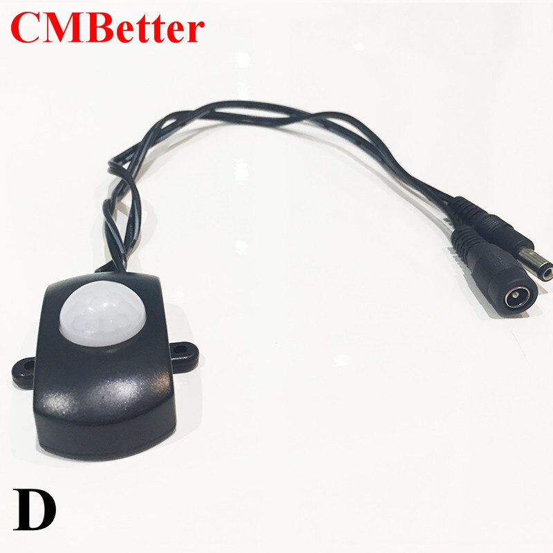 Pir Lichaam Infrarood Motion Sensor Auto On/Off Mini Led Human Detector Usb Schakelaar Voor Closet Corridor Badkamers Dc 5V/12V/24V: D Type