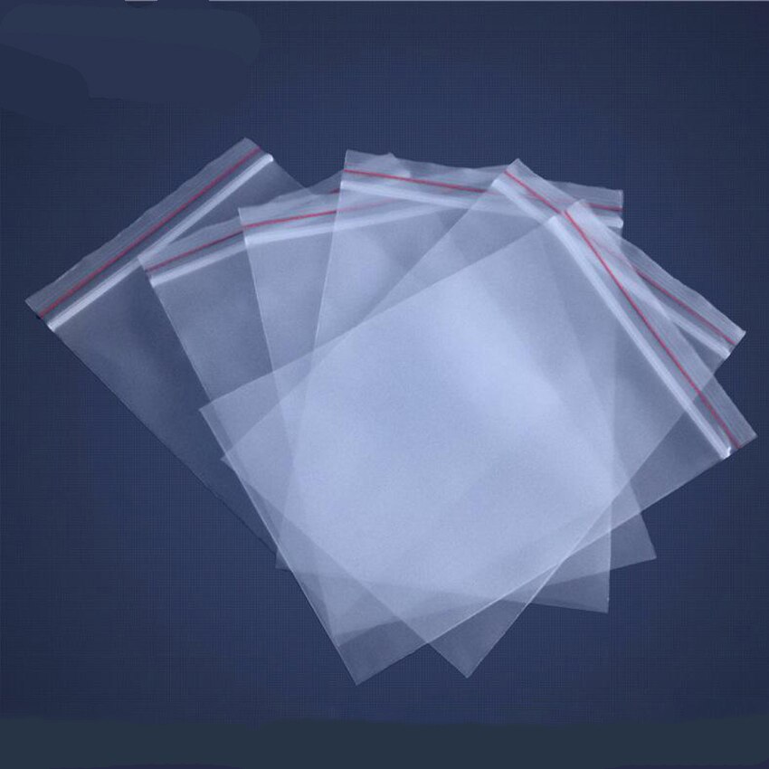 Packing Bag Transparent Plastic Pe 25x35cm 100pcs Size Clothes Packaging Zipper Lock Recycle Free