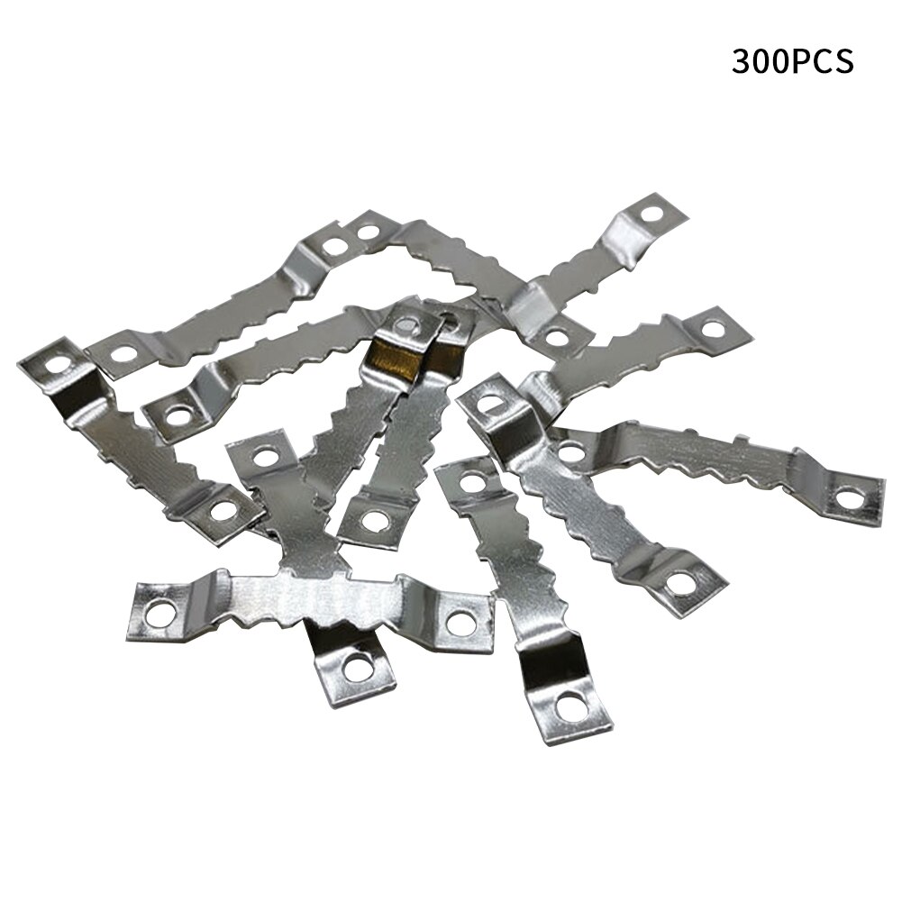 300pcs Picture Frame Hanger Wall Mounted Portable Durable Sawtooth Hooks Heavy Duty Hardware For Hanging Photos Multifunctional