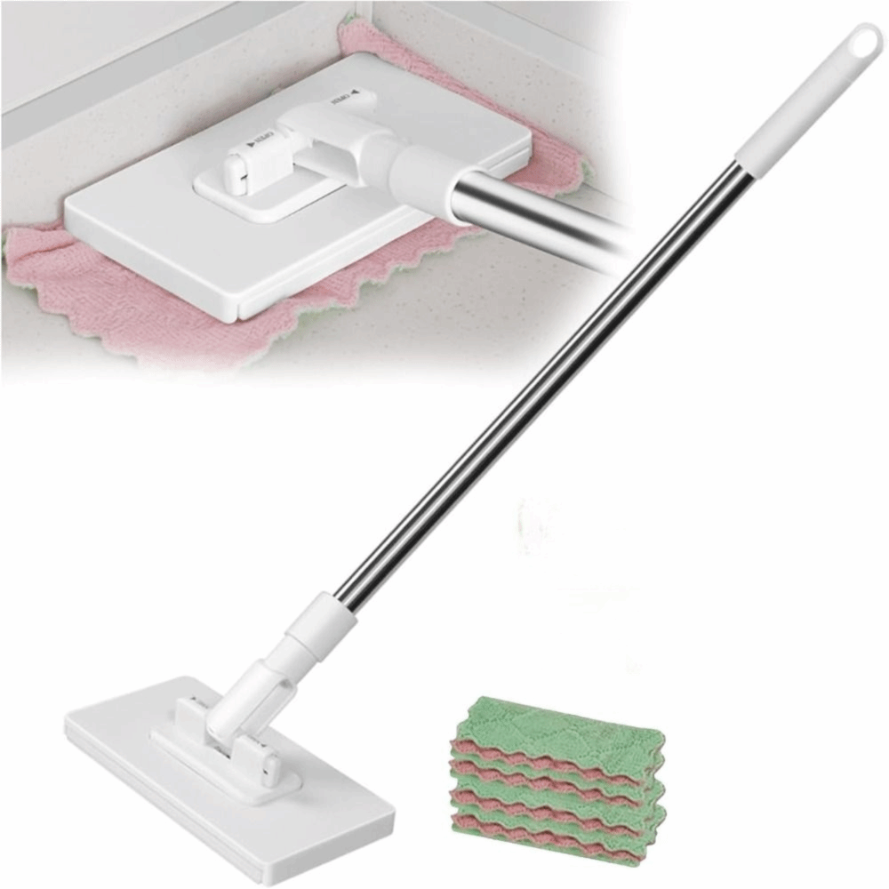 met 3 herbruikbare doeken Handsfree mop 360 ° Draaiende kop klem automatische mop clip lui mop vloerreiniging