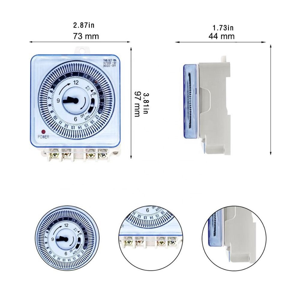 Mechanical Timer Time Switch Industrial Wiring Timer Switch 230V 50Hz 16A Timing Panel Wall Industrial Switch Wiring Supplies