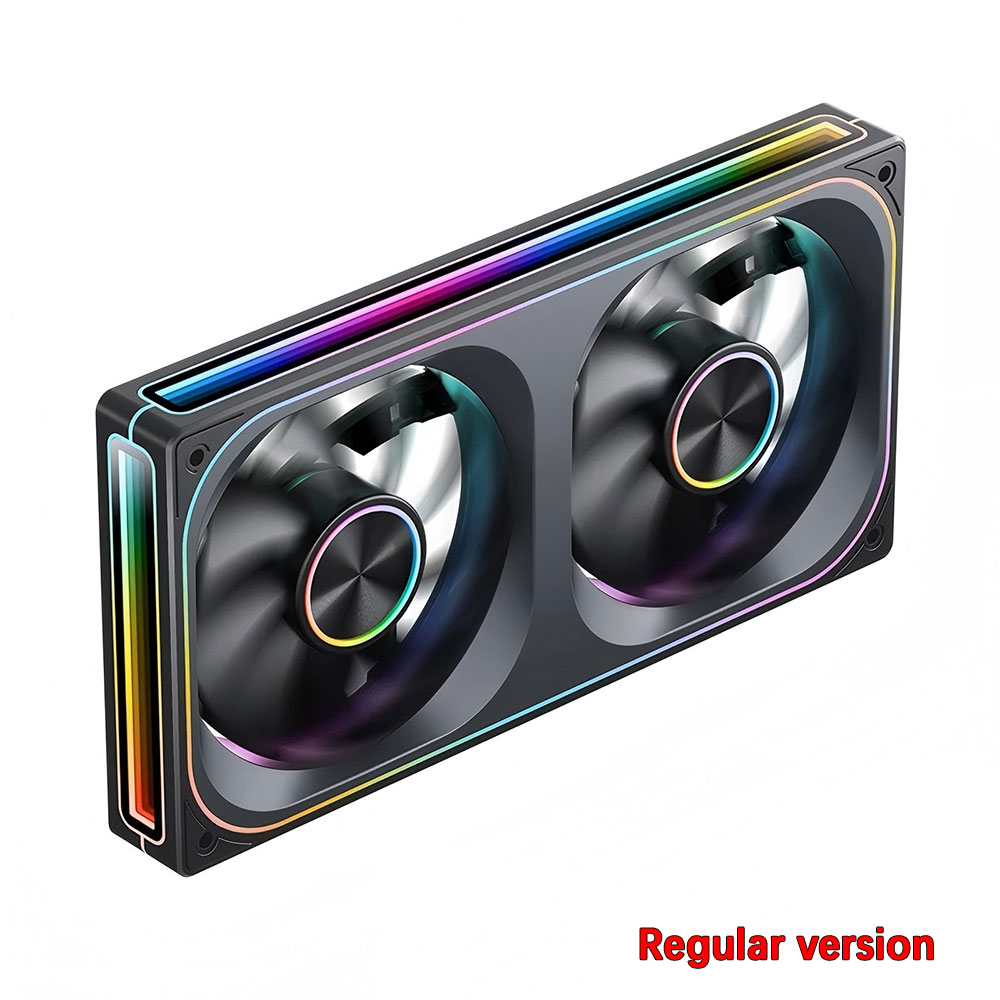 JONSBO ZA-120/240/360 ARGB 12/24/36CM chassis fan Motherboard lighting synchronization/Aluminum Nameplate/PWM Case fans: GOLD