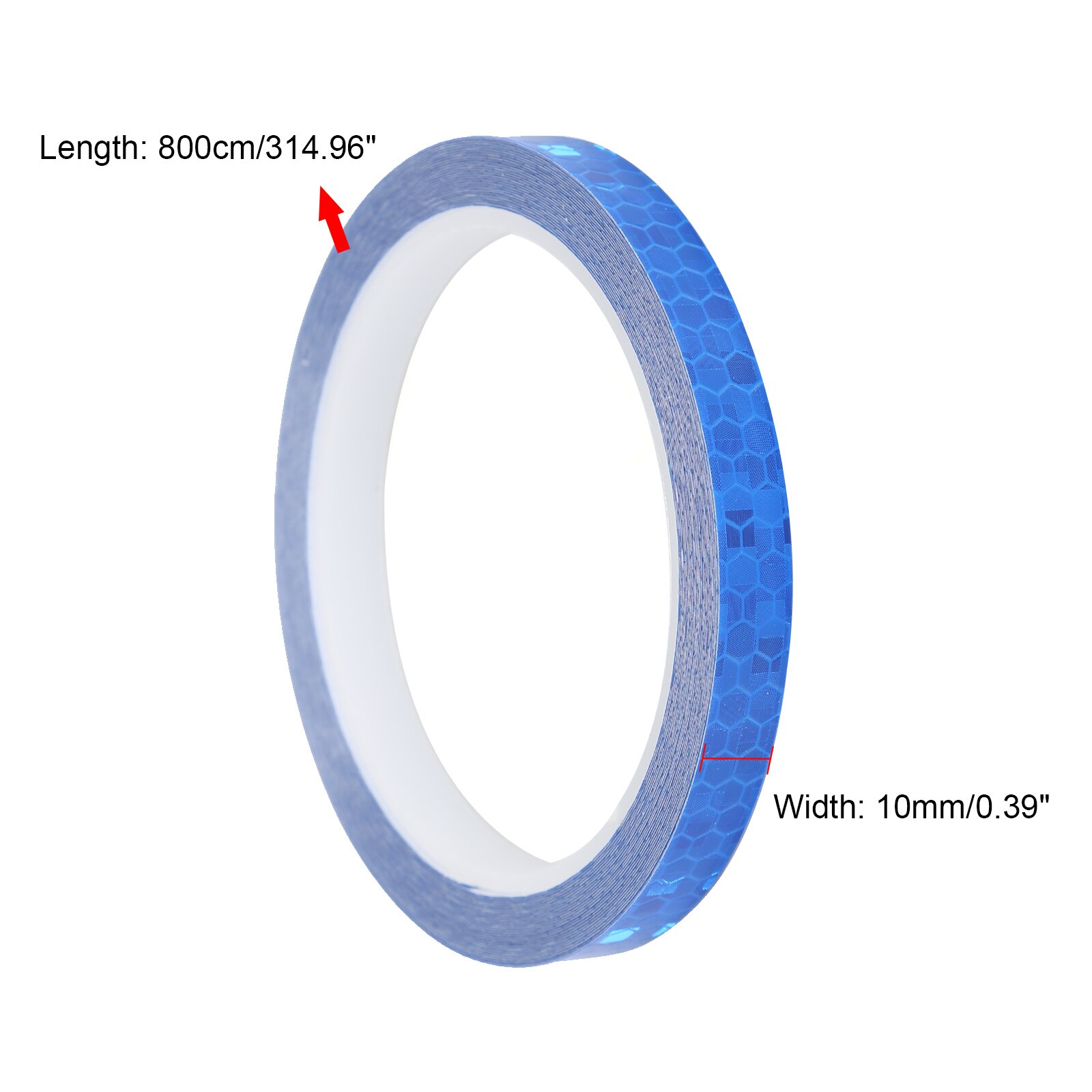 Pegatinas reflectantes para bicicleta, cinta fluorescente de 1cm x 8m, tiras de advertencia de seguridad, cintas de ciclismo para casco de bicicleta, motocicleta y Scooter