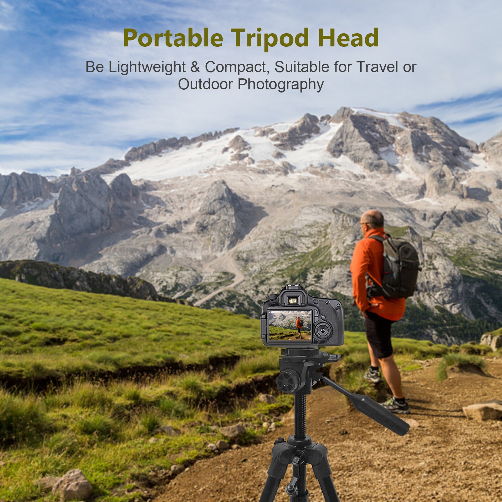 Statief Hoofd 360 Graden Swivel 90 Graden Tilt Statiefkop Mount Met 3/8 Inch Draad 1/4 Inch Schroef Voor Camera statief Monopod