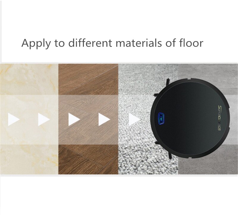 Automatic Smart Robot Vacuum Cleaner Dual Spinning Side Brush(R15)