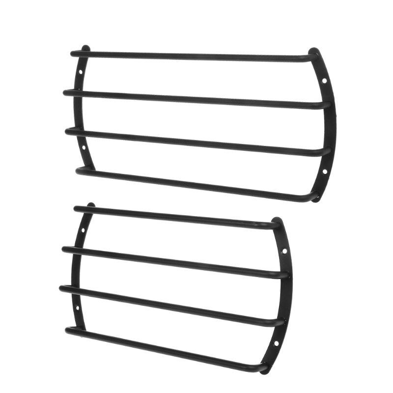 Subwoofer høyttalergitter deksel bar grille 4 spaker 10 " 12 " svart metall avrundede kanter bilhøyttalere