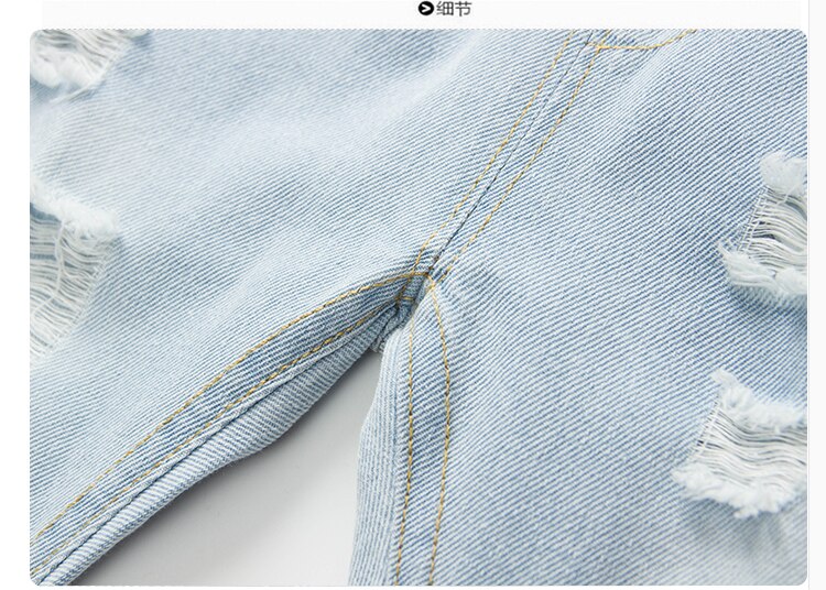 Kinderkleding jongens gaten jeans klassieke broeken kinder denim kleding trend lange broeken babyjongens casual broeken 2-6t