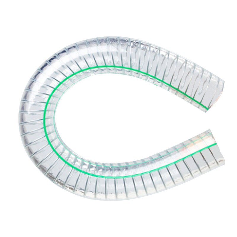 corrugated pipe suction pipe threaded 1m conditioning fresh air system air pvc transparent steel wire hose