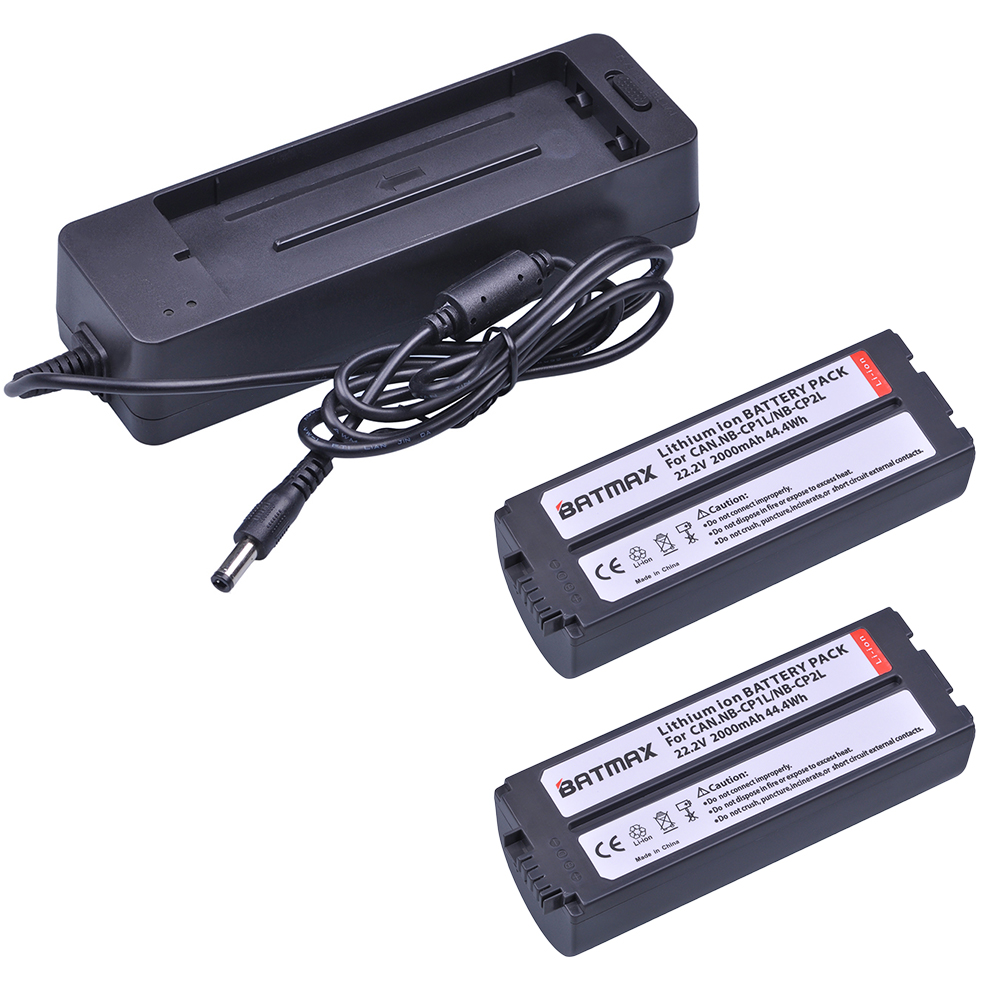 Batmax NB-CP2L NB-CP2LH batterie NB-CP1L et chargeur pour Canon SELPHY CP1500 CP1300 CP1200 CP910 CP900 CP800 CP790 CP780 CG-CP200