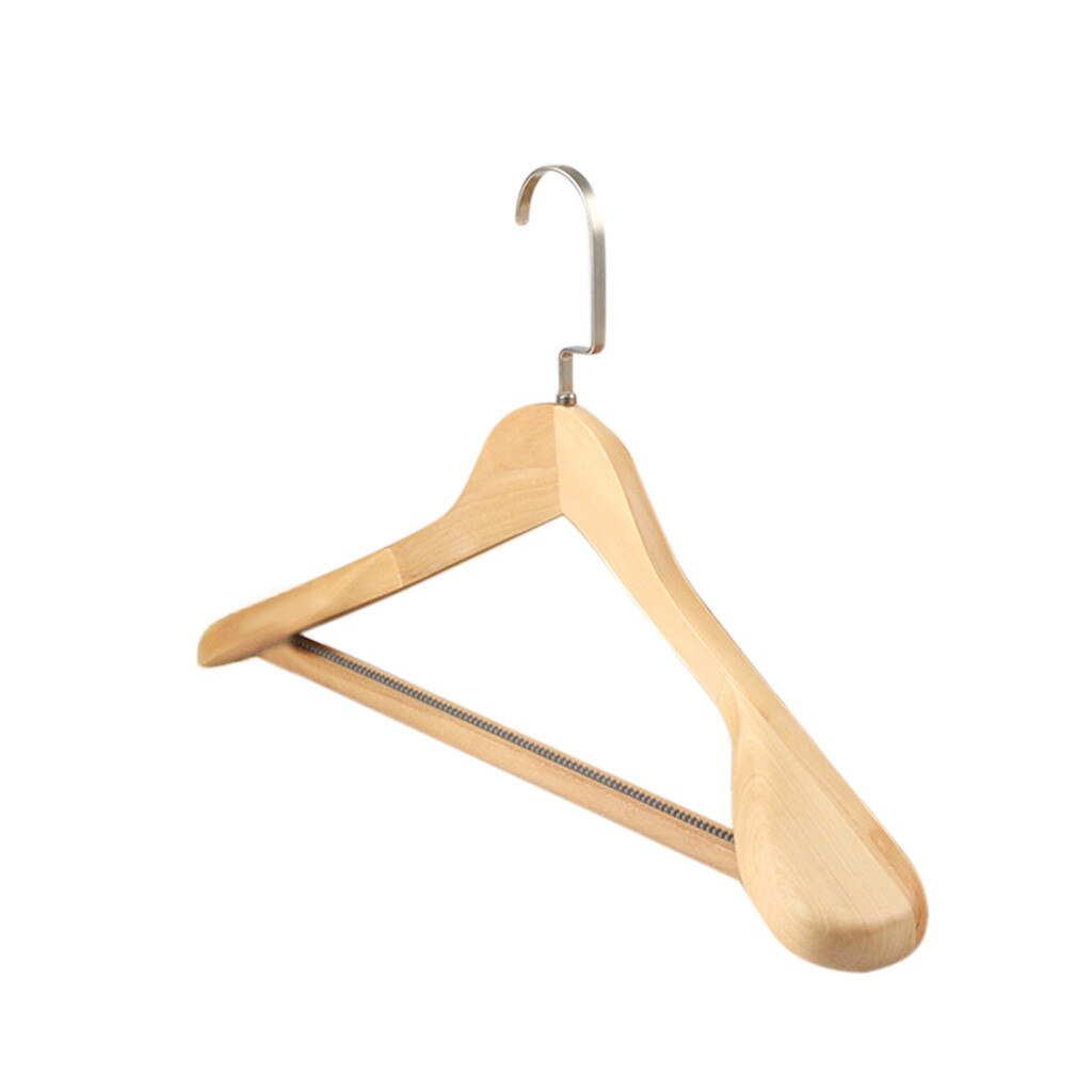 Gancho de madera sólida antideslizante, perchas para ropa, camisas, suéteres, estantería de secado colgante, almacenamiento de ropa para el hogar: F