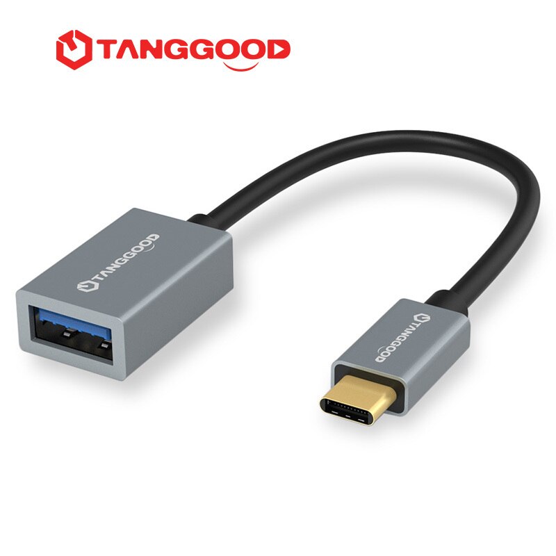 TANGGOOD USB C A USB un adaptador hembra OTG Cable USB 3,1 3,0 5Gbps de velocidad de datos para Macbook Pro Xiaomi Mi6 mezclar 2 Nexus 15cm