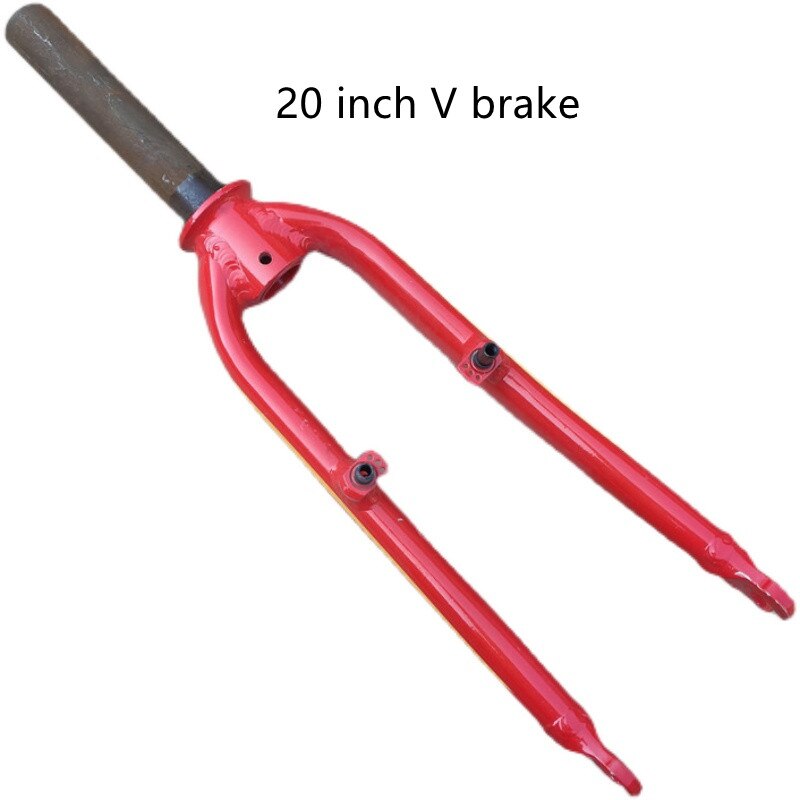 Horquilla delantera para bicicleta de 20 pulgadas, 406 V, freno, horquilla dura, pequeña, ultraligera, aleación de aluminio, piezas de bicicleta