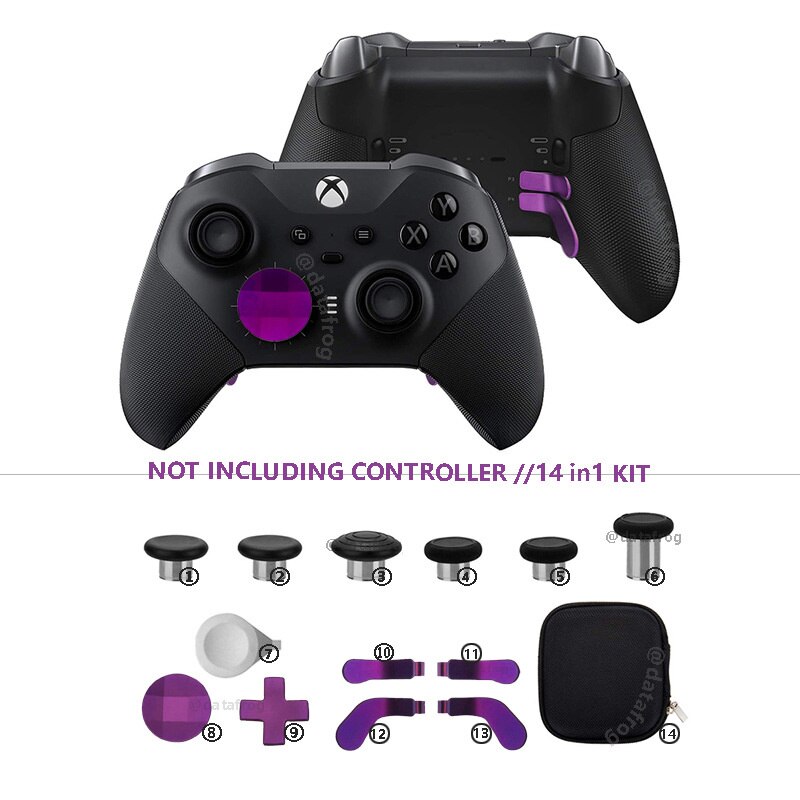 Xbox one elite series 2nd generation elite handle metal key rocker paddle accessories set: Piece Set - Purple