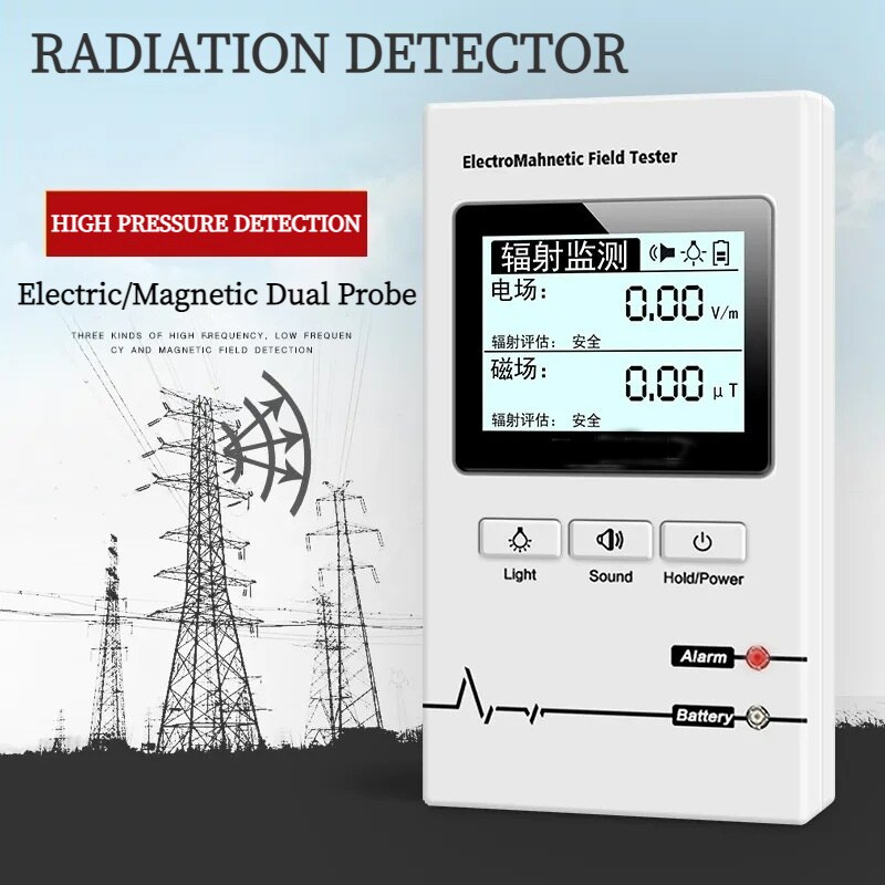 Digitale Lcd Emf Meter Elektromagnetische Veld Emf Detector Handheld Elektromagnetische Veld Straling Tester