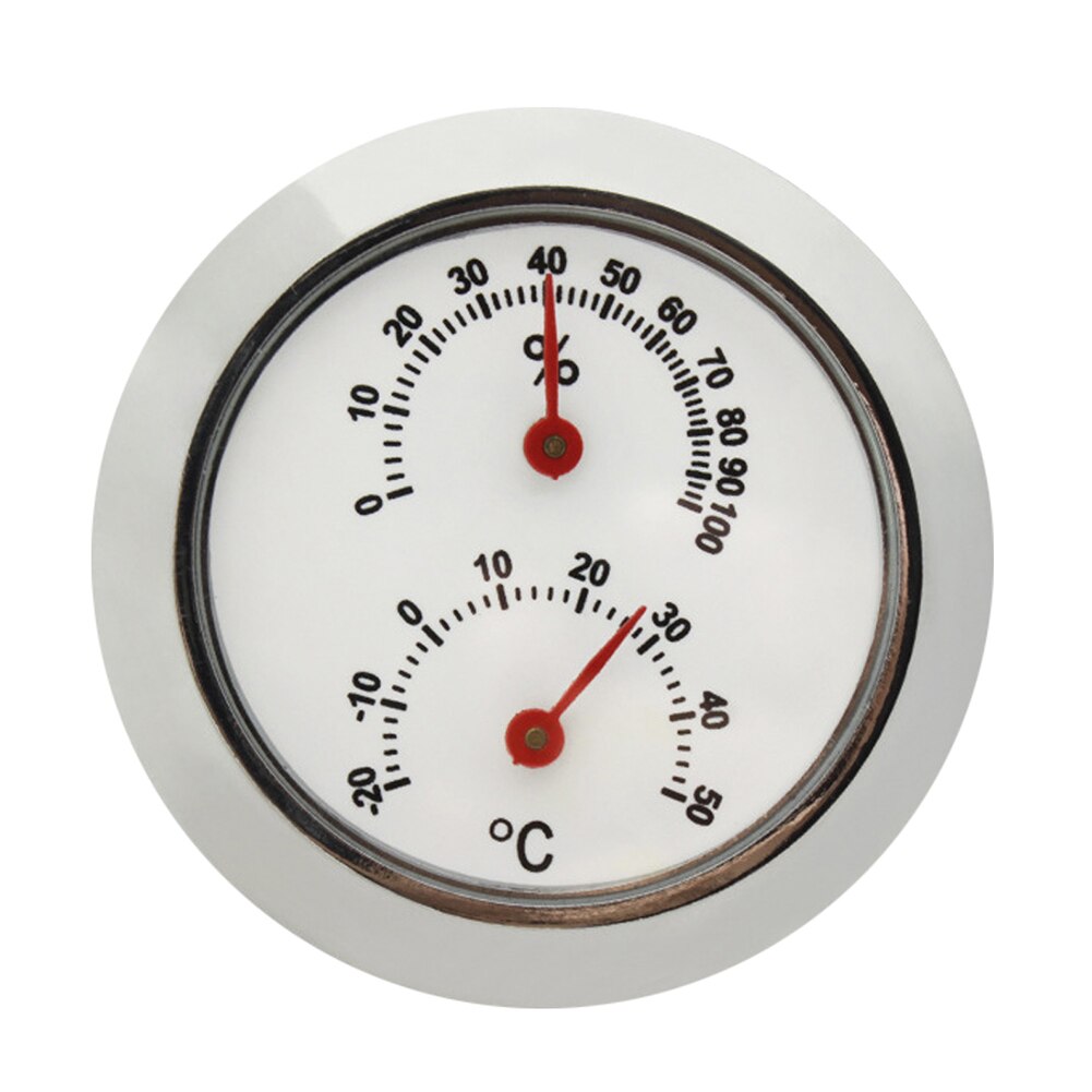 Draagbare Viool Temperatuur Meter Ronde Gitaar Droog Nat Hygrometer Thermometer Vochtigheid