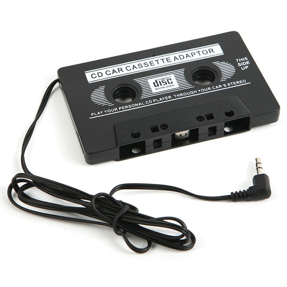 Adaptador de Cassette de Audio para coche, conector electrónico Digital de música de 3,5mm, fácil de instalar, reproductor MP3 y CD para vehículo