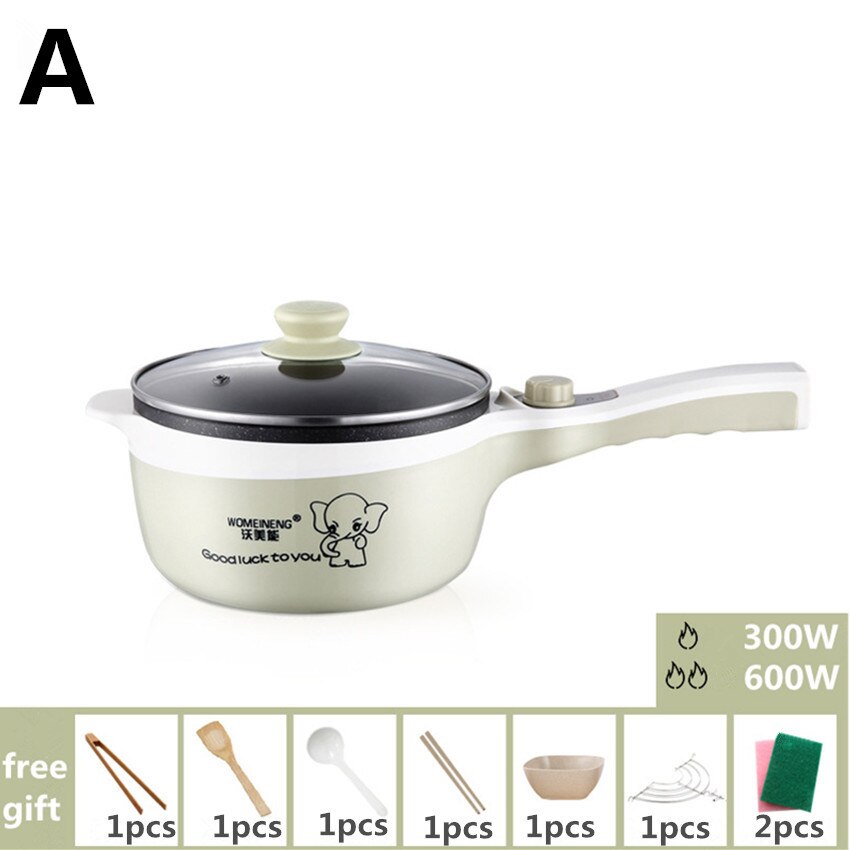 2L Mini Rice Cooker Non-stick Cooking Pot Portable Electric Cooker MultiCookers With Steamer Kitchen Cooker Tools: A model