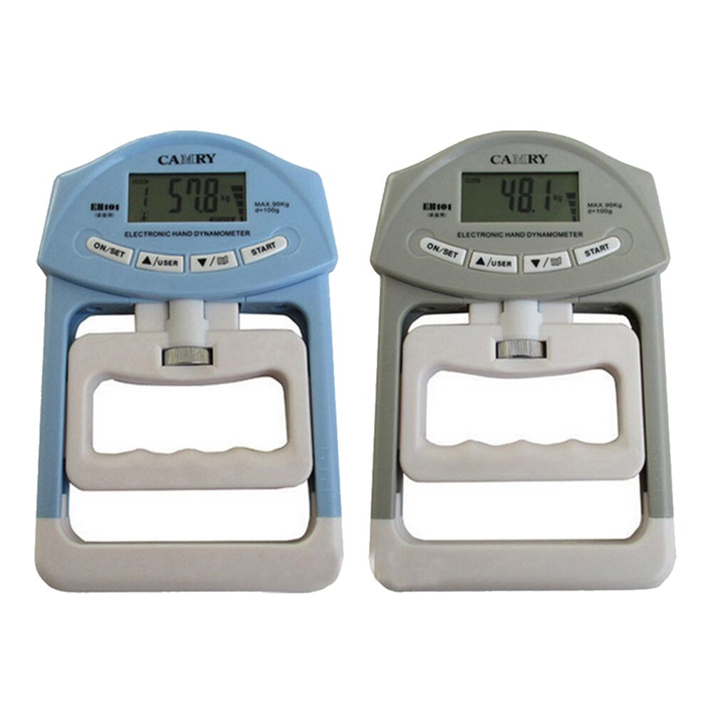 Dinamómetro Digital ajustable de 198lb/90kg con pantalla LCD electrónica y empuñadura manual, medidor de medición de fuerza, captura automática, herramienta de Fitness portátil
