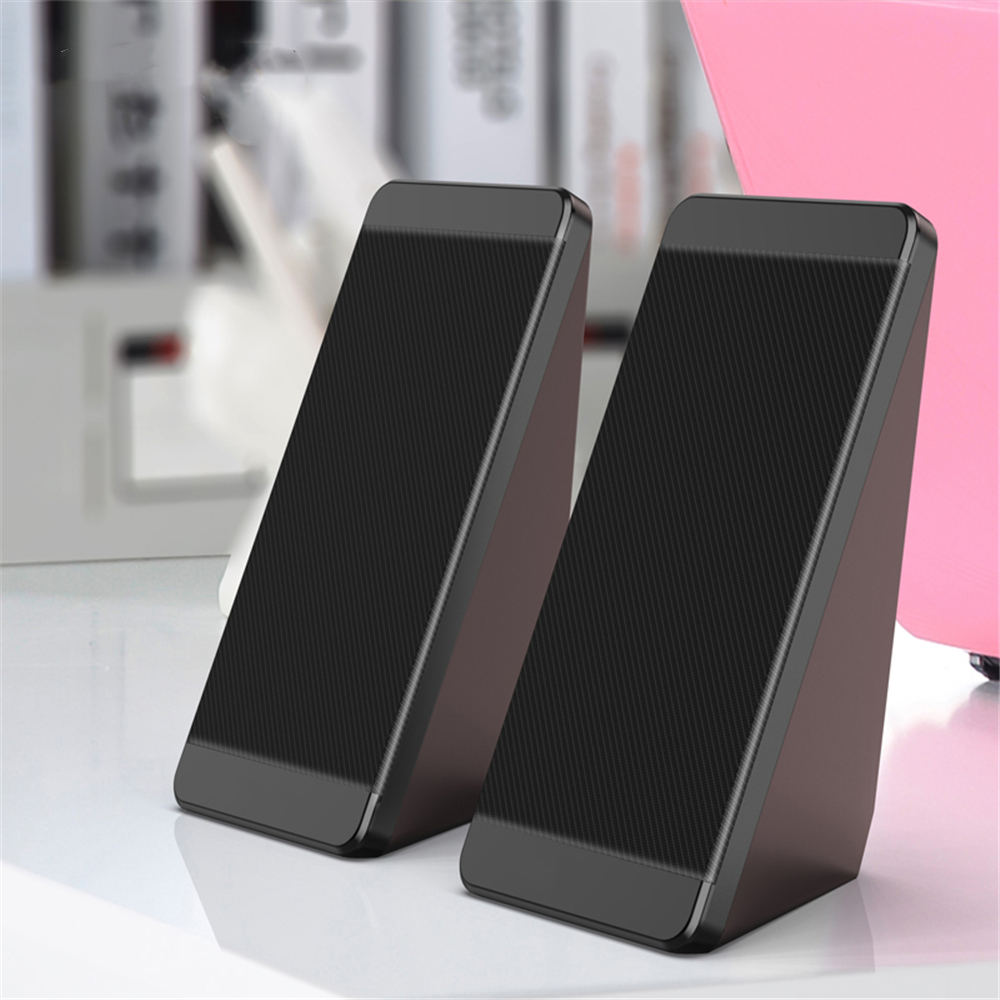 USB Wired Computer Speakers 2 Pieces PC Elevation Angle Horns for Laptop Desktop Bookshelf Speakers Powerful Audio Amplifier