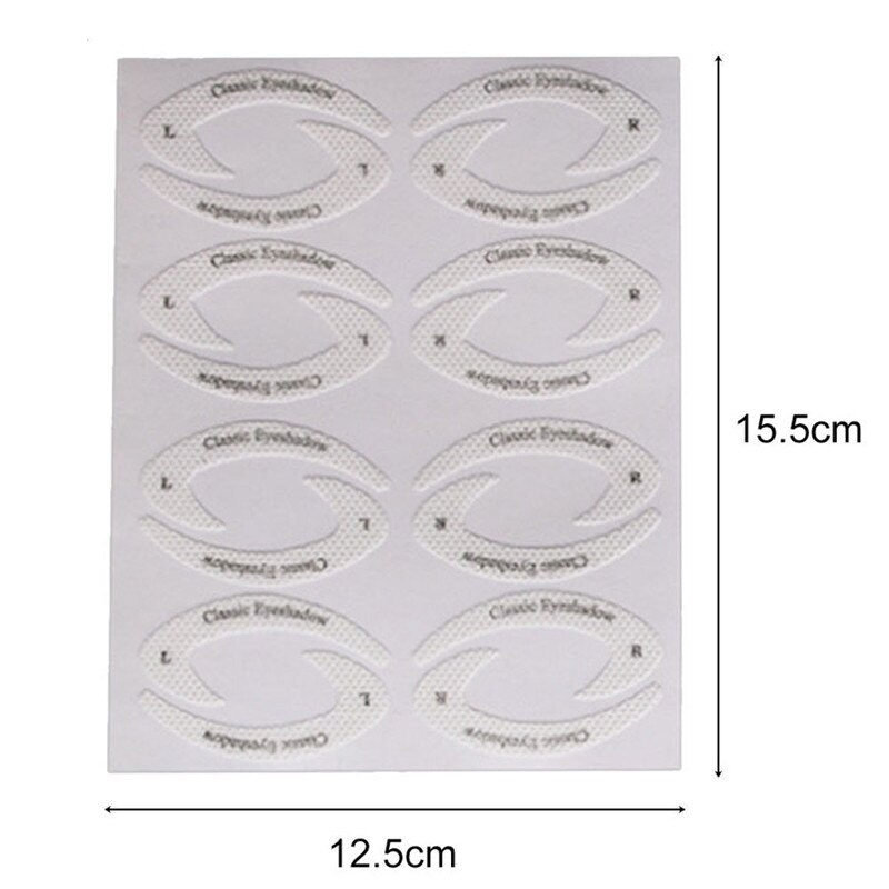 Non-woven Eye Makeup Stencils Eyeliner Template Shaping Tool Eyebrows Eye Shadow Makeup Template Tool Stickers Card Lazy Useful