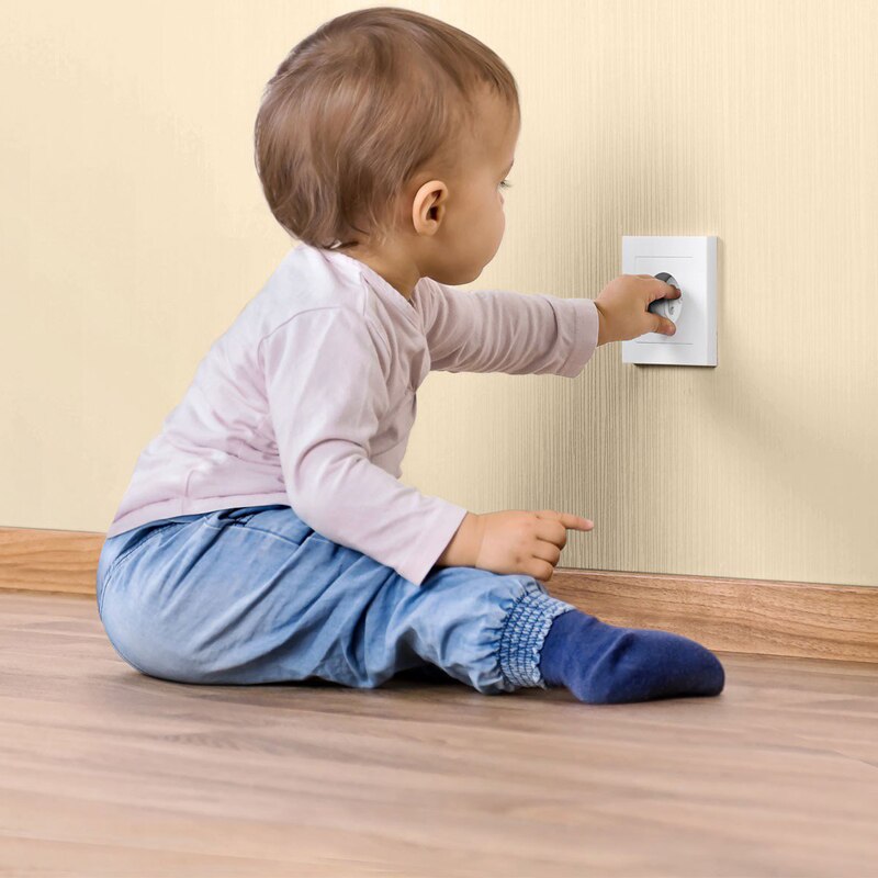 TUSUNNY 10 stücke Europäischen Standard Baby Sicherheit Drehen Abdeckung freundlicher Elektrische Schutz stecker für Sockel Sicherheit sperren elektrische