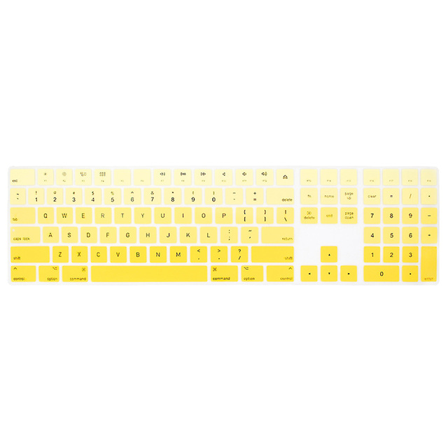 Magic Keyboard with Numeric Keypad MQ052LL/A A1843 Soft Silicone Skin Keyboard Cover For Apple Magic Keyboard: Brown