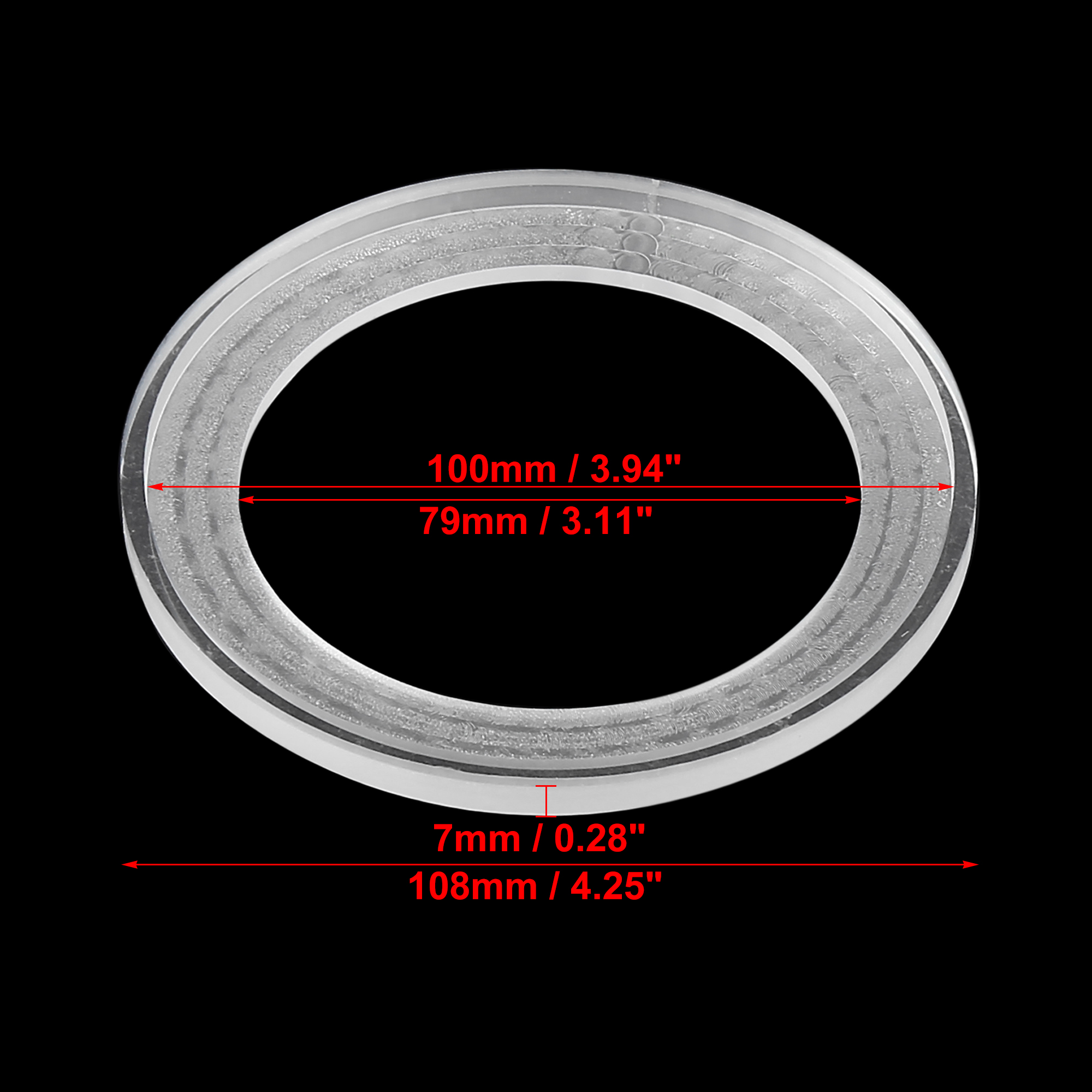Autohaux Kaiutin Välikappale - Akryyli - 48mm - 79mm ID - Kaiutintarvikkeet: Vihreä