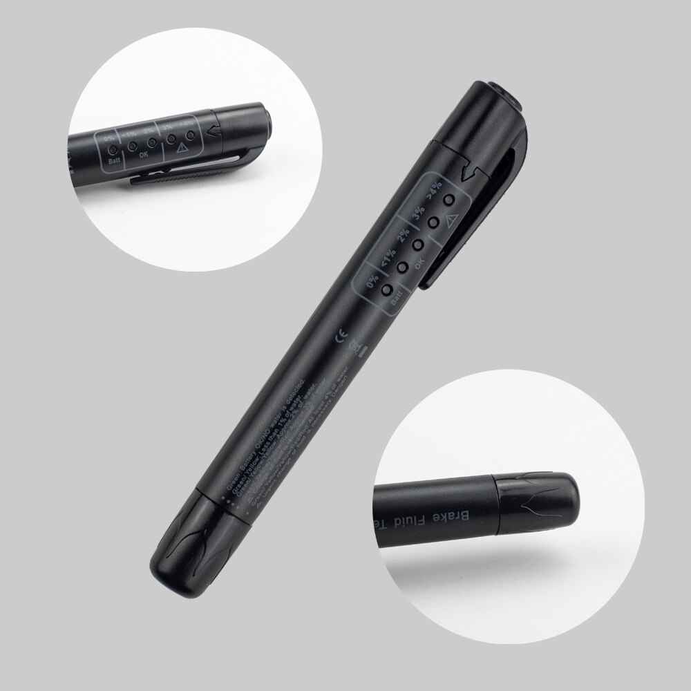 Universal car accessories Brake Fluid Tester diagnostic tools Accurate Oil 5 Leds Auto Vehicle brake fluid testing tool