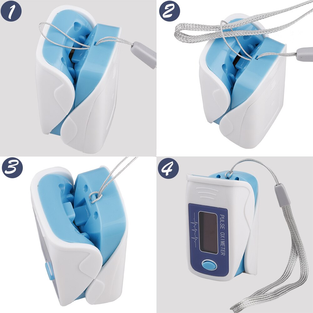 Puls oximeter monitor finger puls oxymeter digital iltmåler klip type spo 2 pr sensor oled display puls oximetre