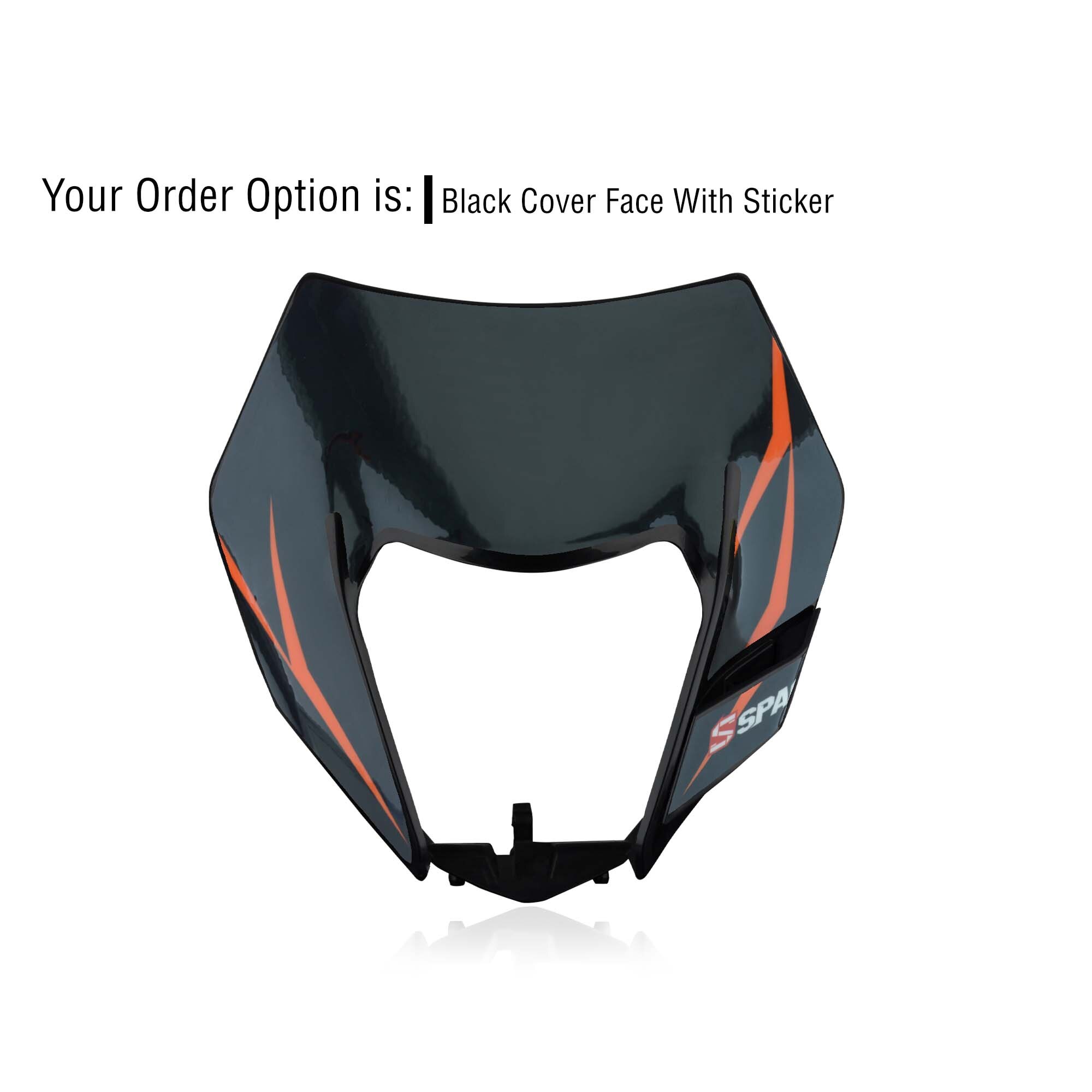 Motorrad LED Scheinwerfer Vorne Lampe Maske Beleuchtung Scheinwerfer Für KTM SXF EXC XCF XCW SMR 125 250 350 450 500 530 sechs Schild MX Enduro: Startseite Aufkleber 5