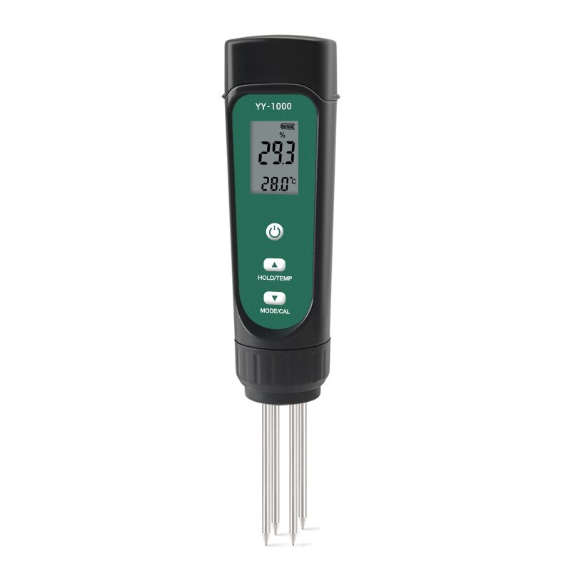 ABSF 3 in 1 Digital Soil EC Moisture Temperature Meter Humidity Tester LED Display Remove Probes Test Analyzer: No Backlight