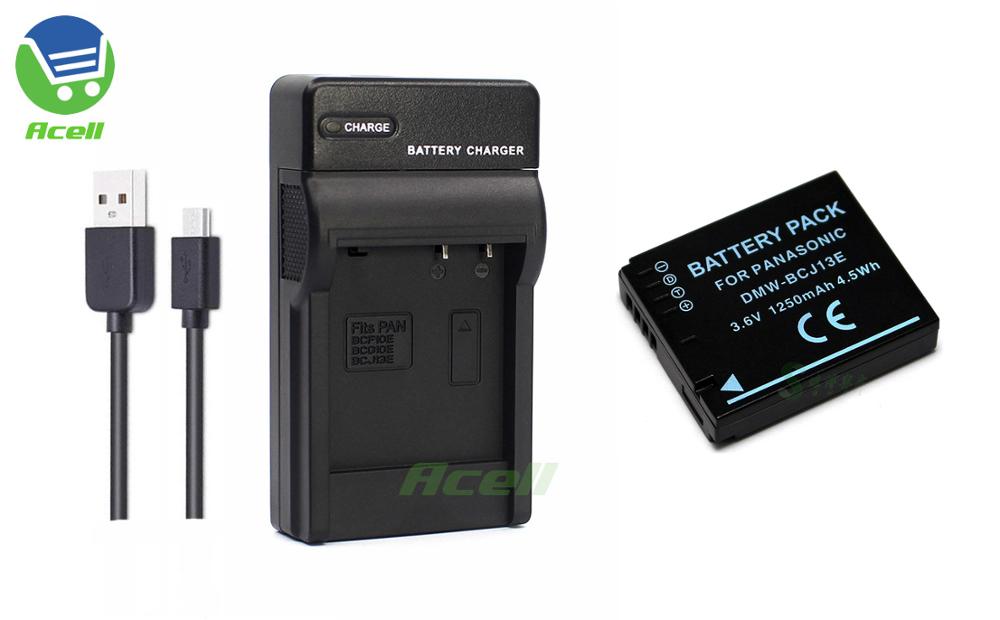 DMW-BCJ13E Battery for Panasonic DMC-LX5 DMC-LX7 DMC-LX5GK DMC-LX7GK Camera Replace DMW-BCJ13PP: 1Battery 1Charger