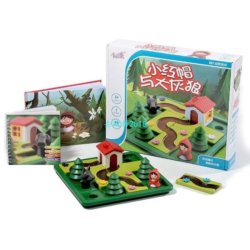 Zabawki edukacyjne dla dzieci małe czerwone bandana sprytny IQ wyzwanie gry planszowe puzzle dla dzieci prezent