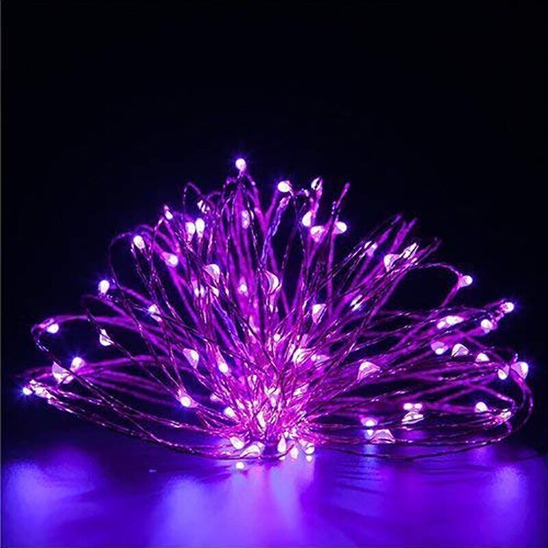 1M/2M/5M/10M/20M Koper Zilver Draad Led String Fairy verlichting Verlichting Voor Kerstboom Garland Wedding Party Decoratie