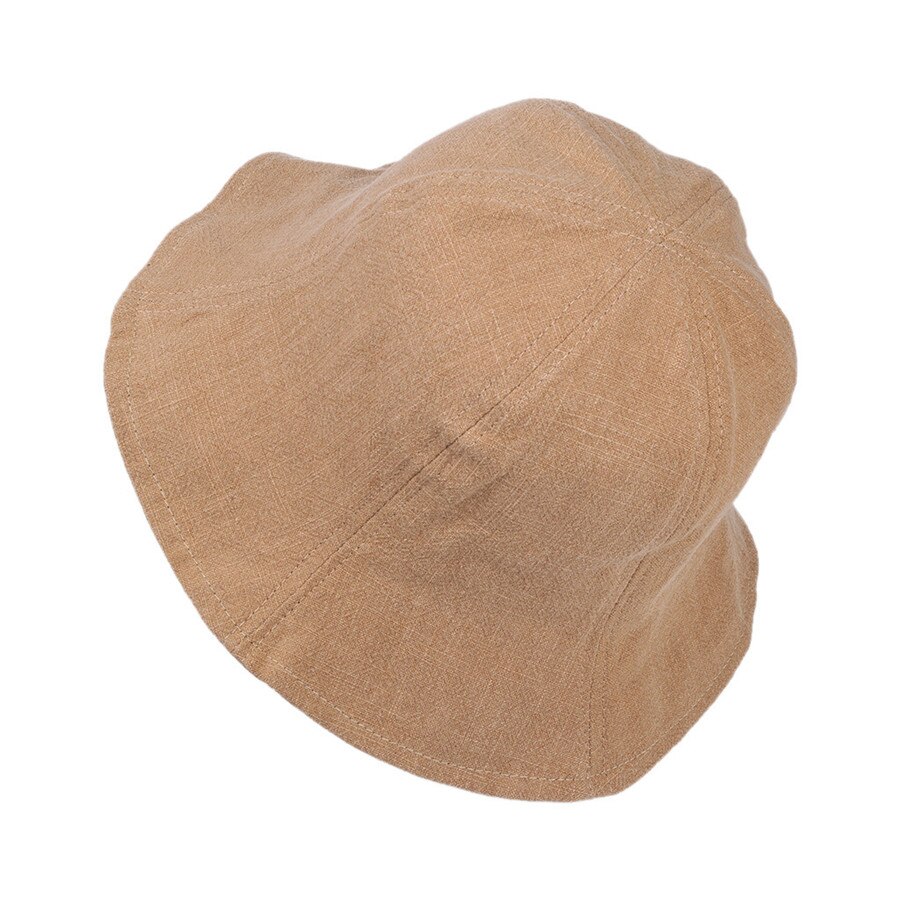 Kvinde sommer sexet strandhat foldbar bredskygget hat solcreme smuk strandhat bomuld havsport strandhat pige 40 j 5: Khaki