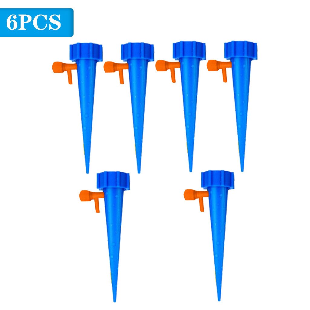 Dispensador de agua para plantas, dispositivo de riego automático y duradero, ajustable, para el hogar, flor para oficina, 6 uds.: BU